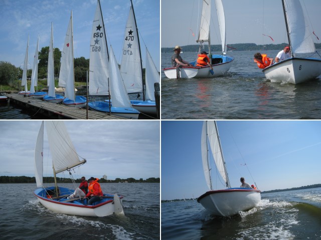 Sportbootführerschein Binnen unter Segel: Jollensegeln in der Pötenitzer Wiek in Lübeck Travemünde